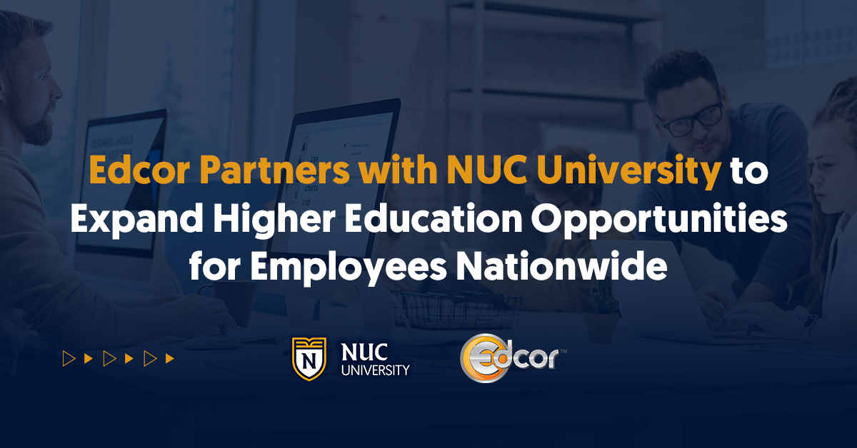 Edcor, a trusted leader in tuition assistance management and education benefits, is pleased to announce a strategic partnership with NUC University.